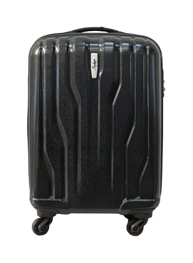 Marshal 4 Wheels Hardside Small Cabin Luggage Trolley Black