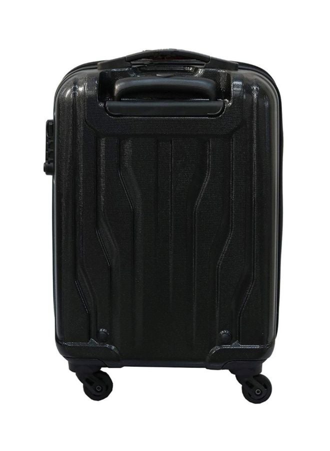 Marshal 4 Wheels Hardside Small Cabin Luggage Trolley Black