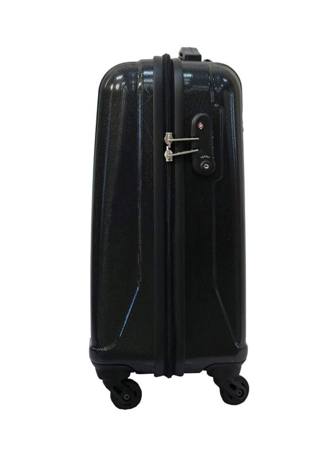 Marshal 4 Wheels Hardside Small Cabin Luggage Trolley Black