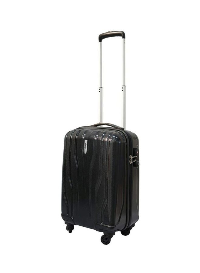 Marshal 4 Wheels Hardside Small Cabin Luggage Trolley Black