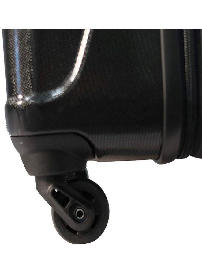 Marshal 4 Wheels Hardside Small Cabin Luggage Trolley Black