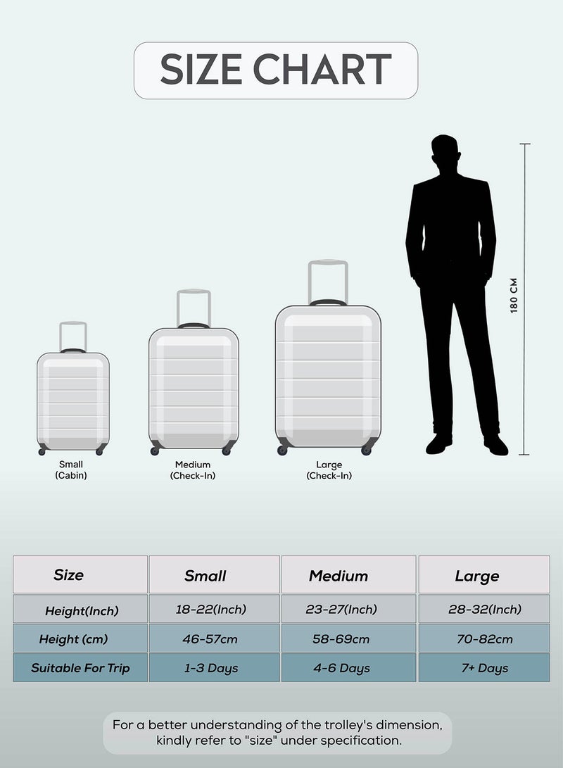 Hard Case Travel Bag Medium Checked Luggage Trolley ABS Lightweight Suitcase with 4 Spinner Wheels A1012 Rose Gold