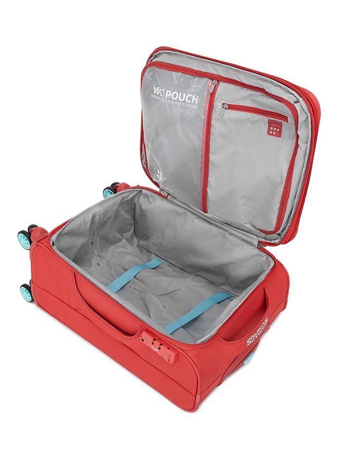 8 WHEELS SKYBAGS VANGUARD PLUS CORAL SOFTSIDE CABIN TROLLEY BAG - SK STVAPW59COR