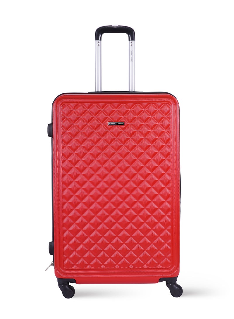 Retro Cabin Size ABS Hardside Spinner Luggage Trolley 20 Inch Red