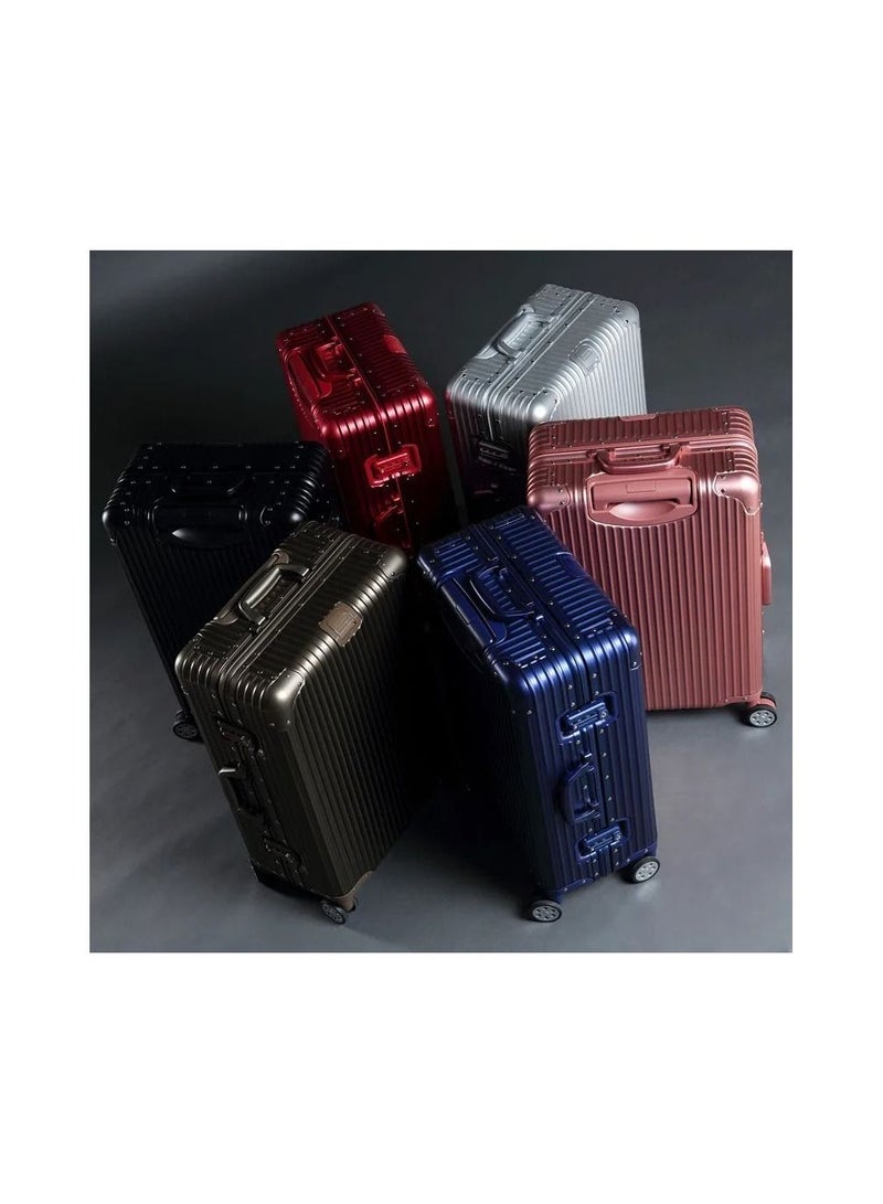 Luggage Set of Check in and hand carry Baggage aluminum shape 2 Pieces (10kg/20inch and 20kg/24inch).