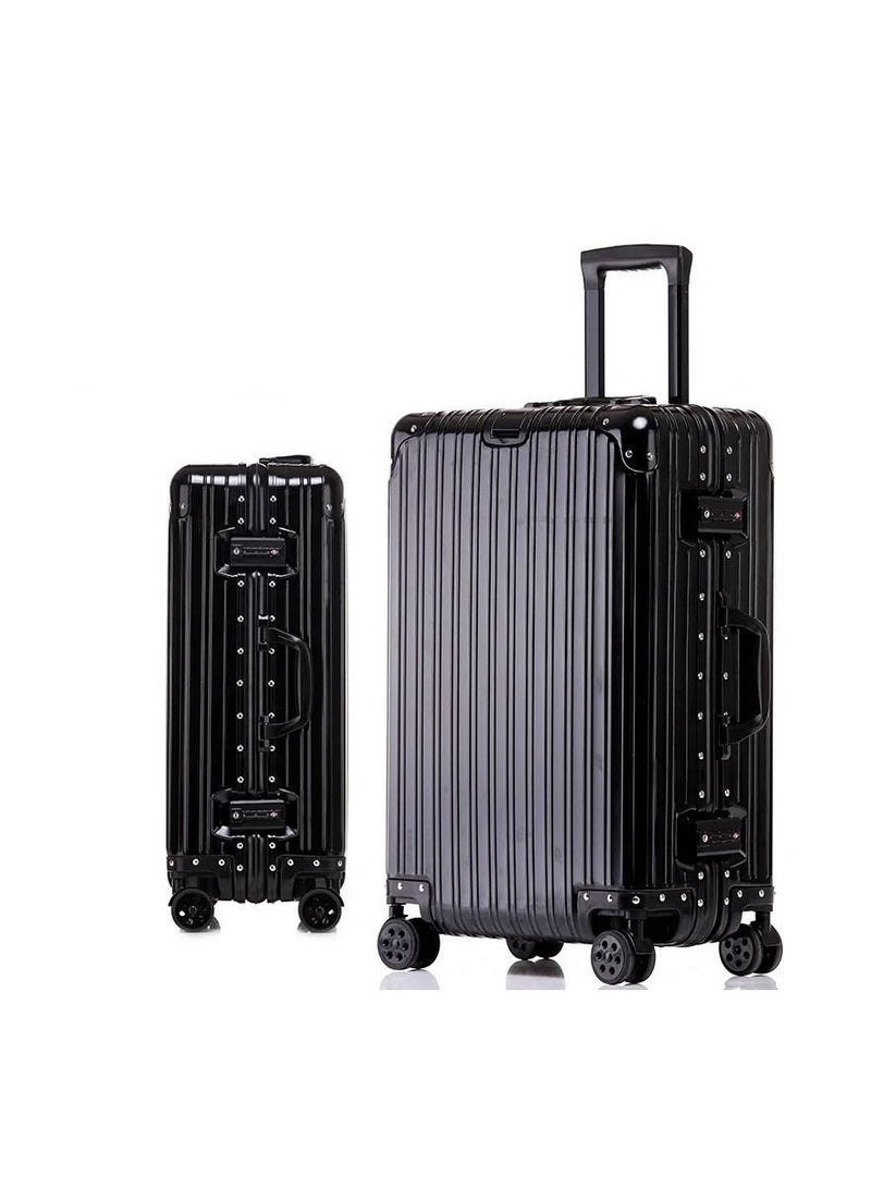 Luggage Set of Check in and hand carry Baggage aluminum shape 2 Pieces (10kg/20inch and 20kg/24inch).