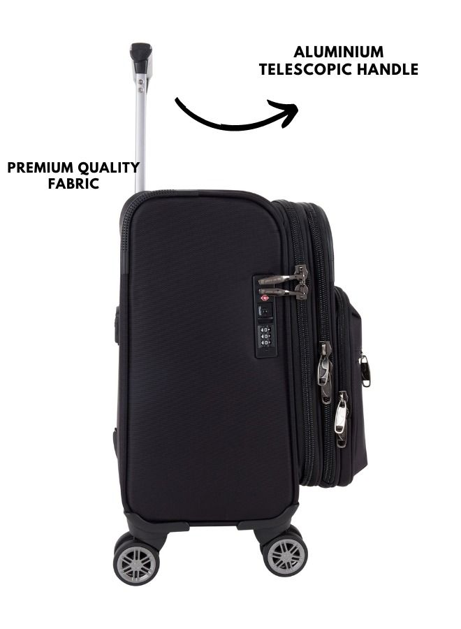 Rolling Laptop Case, Pilot Business Bag for Travel And Office, TSA Approved Lock