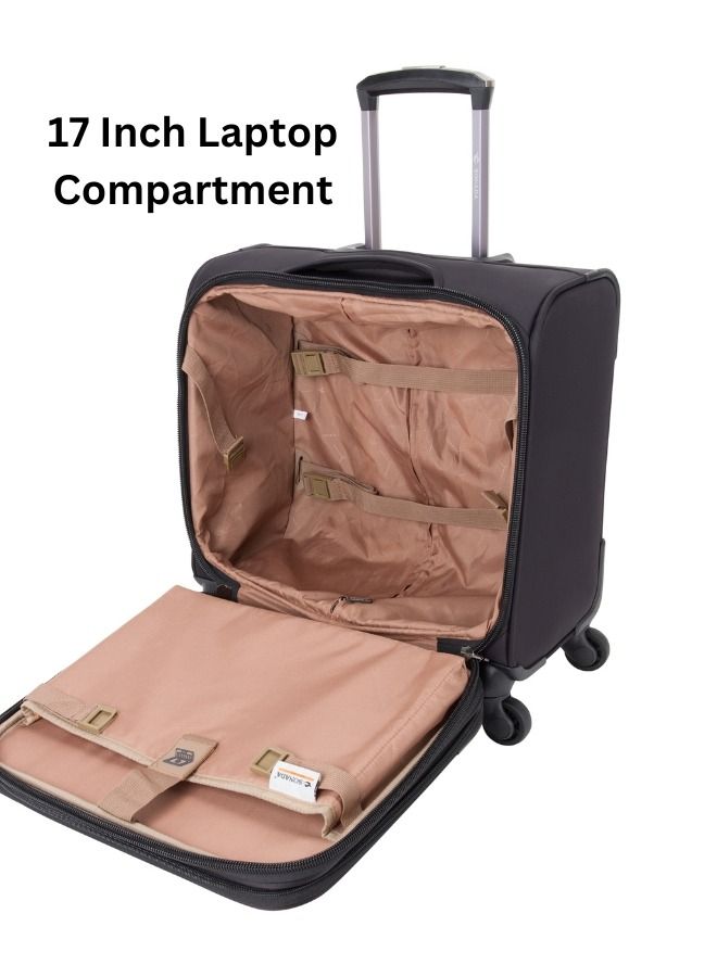 Rolling Laptop Case, Pilot Business Bag for Travel And Office, TSA Approved Lock