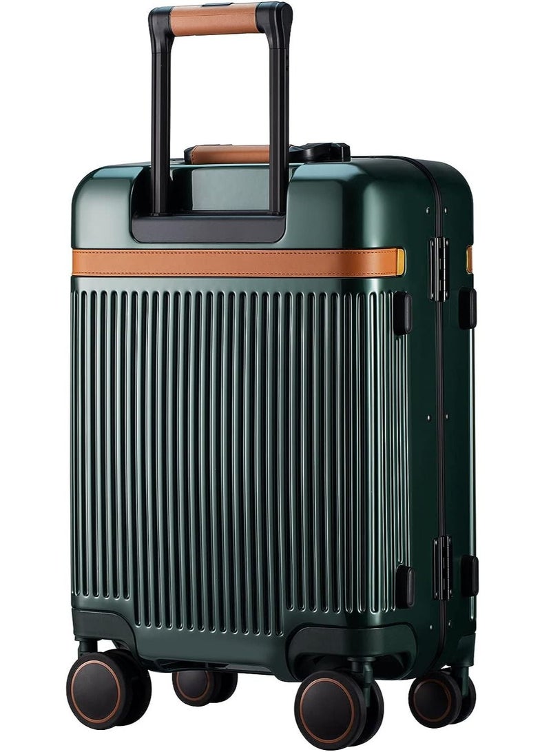 Aluminum Carry On 20 Inch Suitcase Hardside Spinner Luggage
