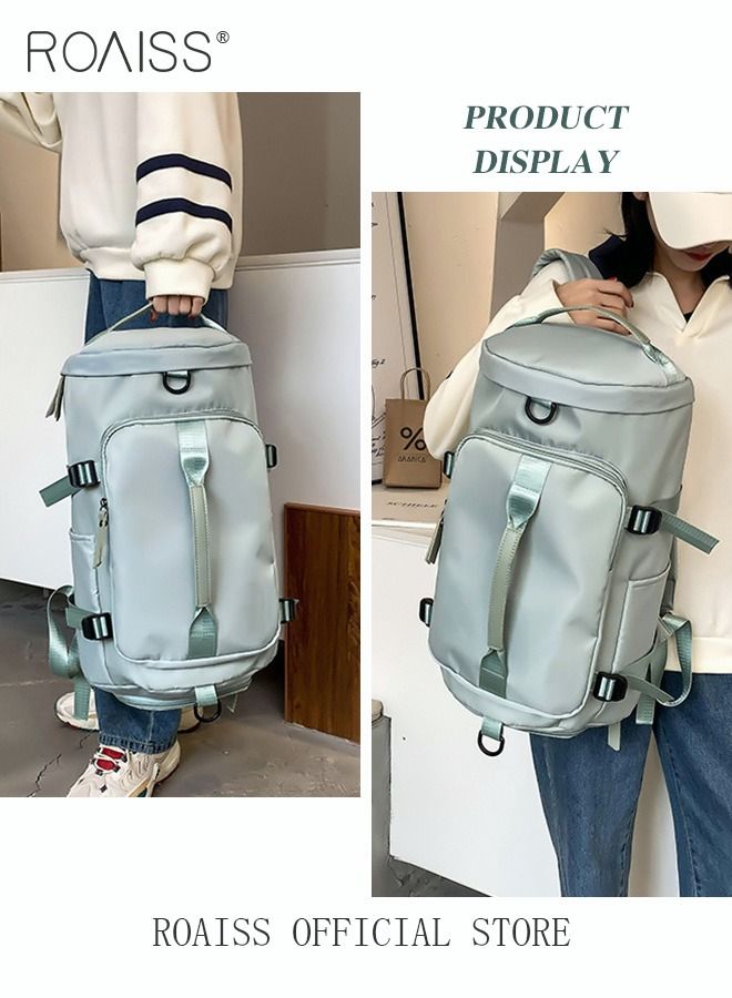 Multipurpose Gym Duffel Bag Sports Backpack Portable Waterproof Luggage Handbag Wet and Dry Separation Shoes Compartment Crossbody Bag for Women Yoga Travel