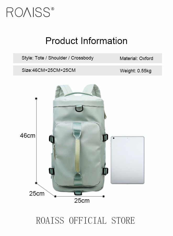 Multipurpose Gym Duffel Bag Sports Backpack Portable Waterproof Luggage Handbag Wet and Dry Separation Shoes Compartment Crossbody Bag for Women Yoga Travel