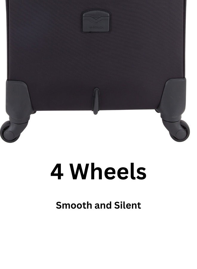 Premium Rolling Laptop Bag TSA Approved 4 Wheeled Pilot Case Trolley with RFID Pockets