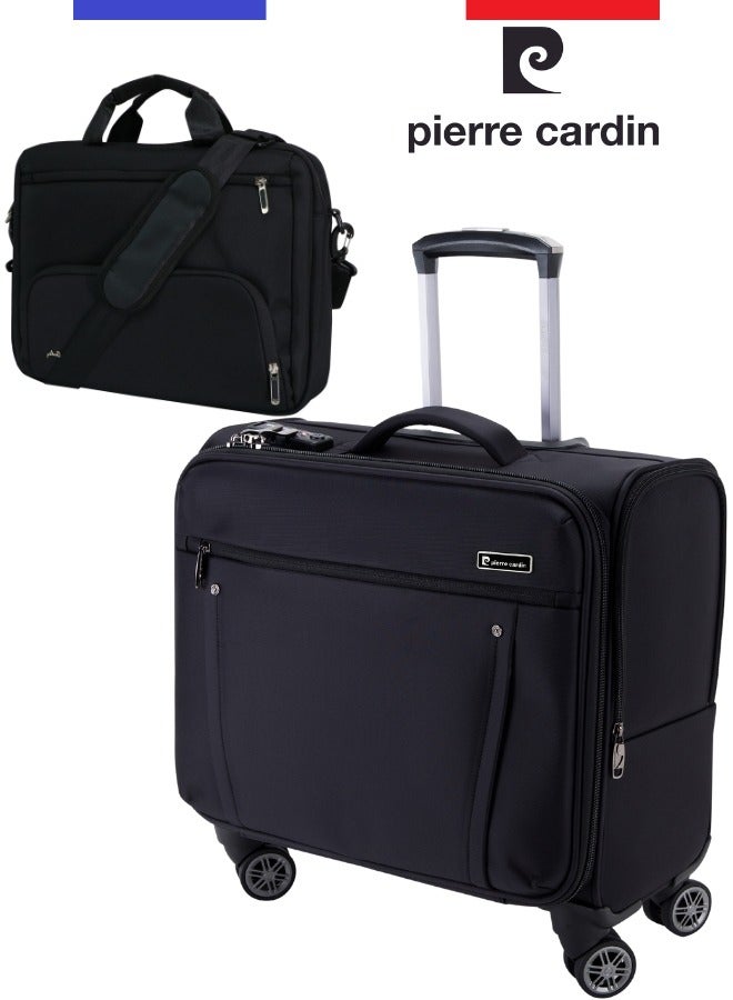 Rolling Laptop Case Set of 2 Pilot Business Bag for Travel And Laptop briefcase, TSA Approved Lock