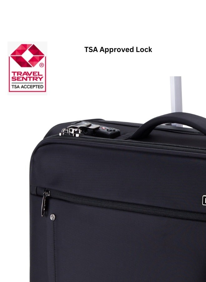 Rolling Laptop Case Set of 2 Pilot Business Bag for Travel And Laptop briefcase, TSA Approved Lock