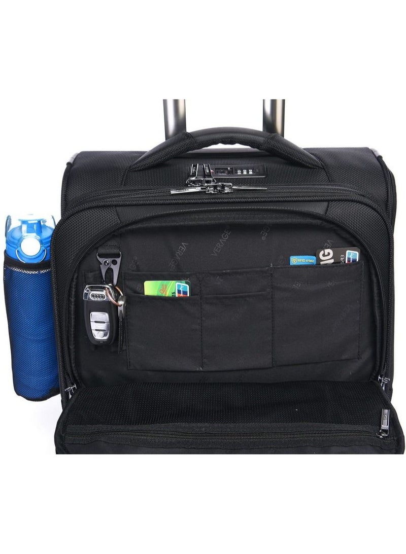Rolling Laptop Case, Pilot Business Bag for Travel And Office, TSA Approved Lock