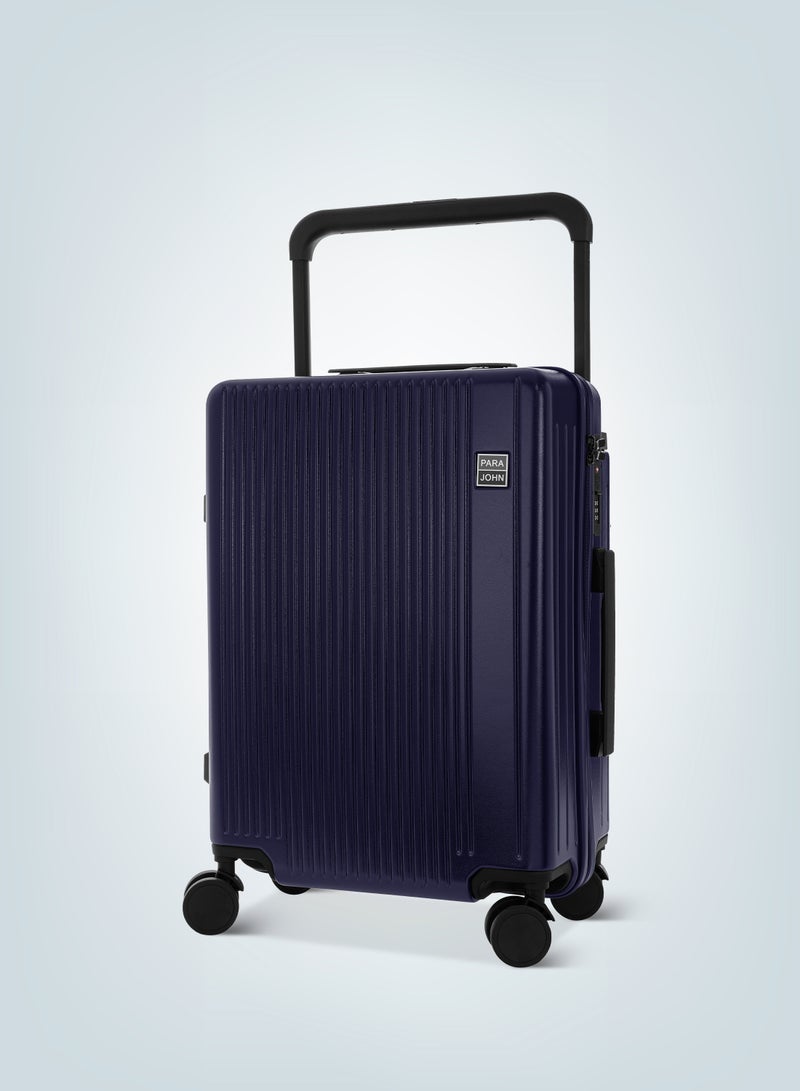 Premium Wide Handle Spinner Carry On Luggage Trolley with TSA Lock 20 Inch Navy