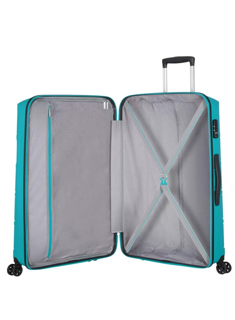 3-Piece Summer Splash Hardside Luggage Set With TSA Lock System in Summer Blue