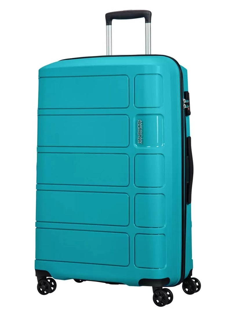 3-Piece Summer Splash Hardside Luggage Set With TSA Lock System in Summer Blue