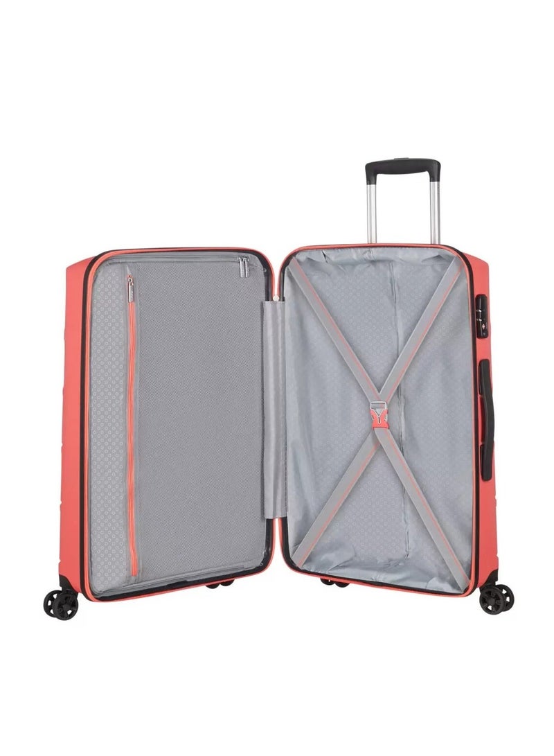 3-Piece Summer Splash Hardside Luggage Set With TSA Lock System in Coral