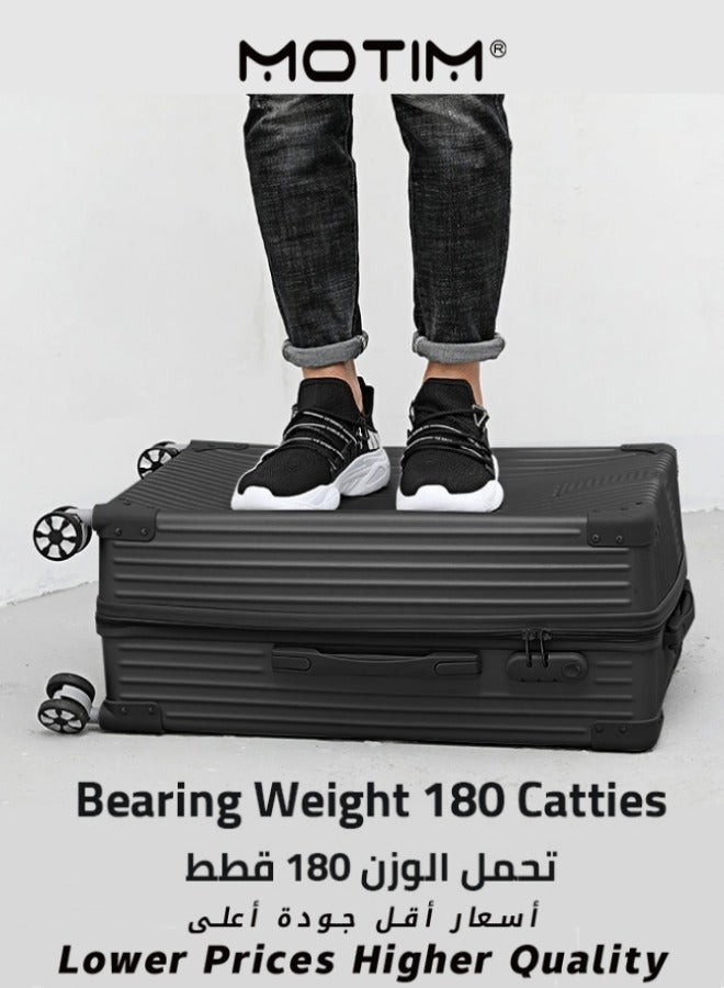 2PCS Boarding Carry-on Luggage Sets Expandable PP Hard Shell Clearance Luggage with Spinner Wheels TSA Lock and Hard Side Lightweight Durable Carry-on Suitcase Set for Long Distance Travel