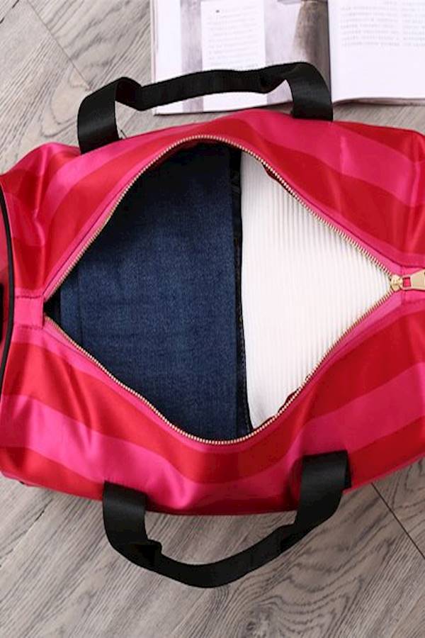 Polyester Duffle Bag Pink