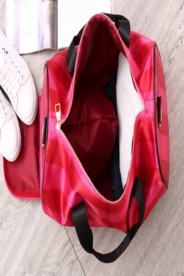 Polyester Duffle Bag Pink