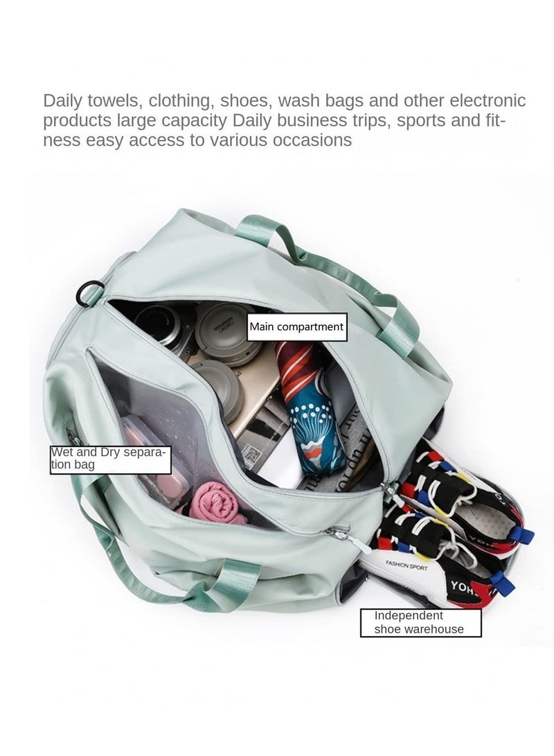 Duffle Bag Gym for Women Separate Shoes Compartment Yoga Wet and Dry Separation Beach