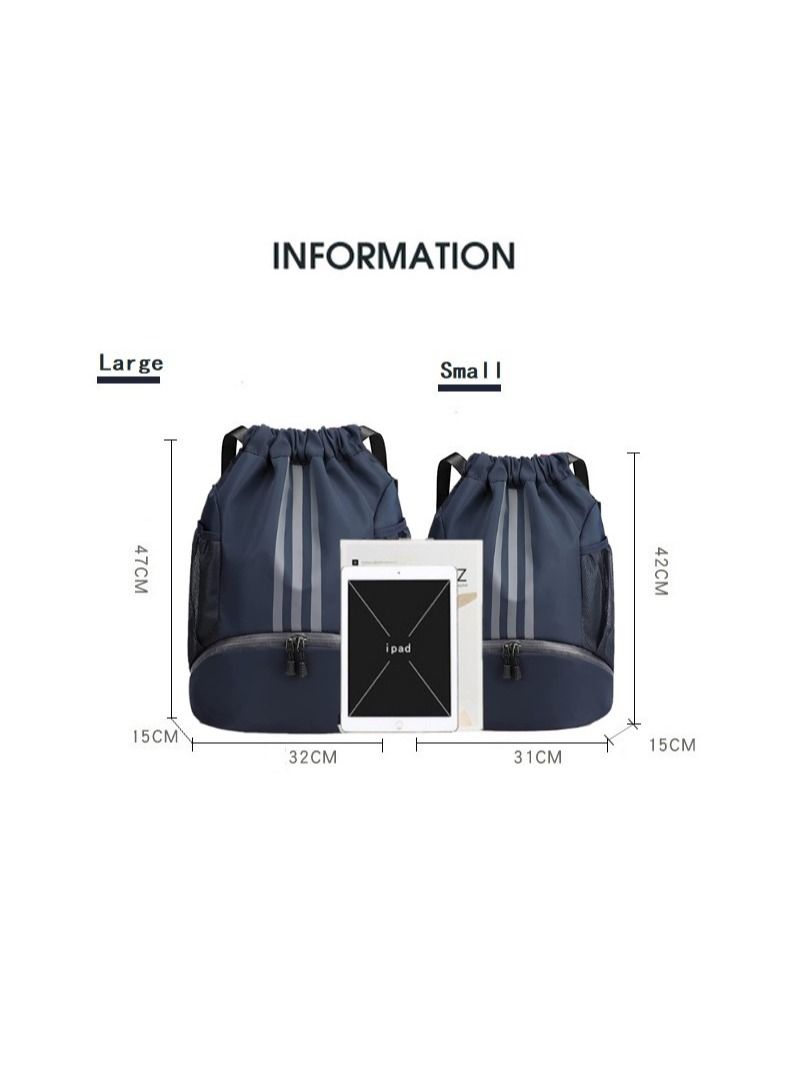 Drawstring Backpack Bag Gym Sack String Men Women Basketball Bundle Pocket Student School Football Storage Large Capacity Fitness