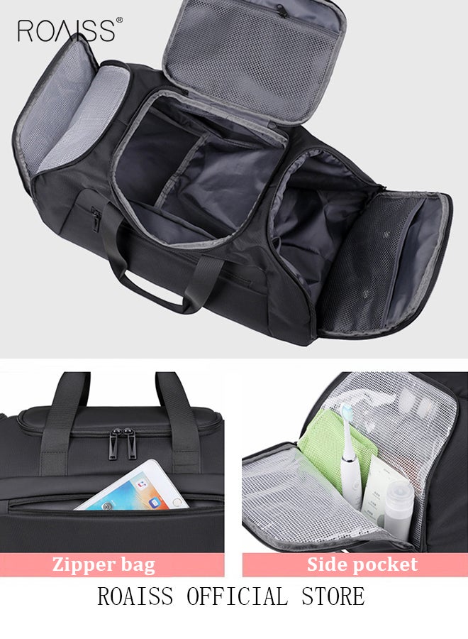 Sports Backpack  Travel Bag and Gym Bag Combo with Wet and Dry Separation Separate Shoe Compartment Waterproof and Multilayer Space