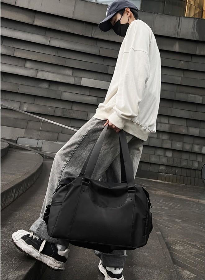 Expandable Travel Duffel Bag for Men Women Water Resistant Gym Handbag Large Capacity Tote Bag with Zipper for Girls Single-Shoulder Sports Bag for Men Fitness Yoga Dry Wet Separation Luggage Bag