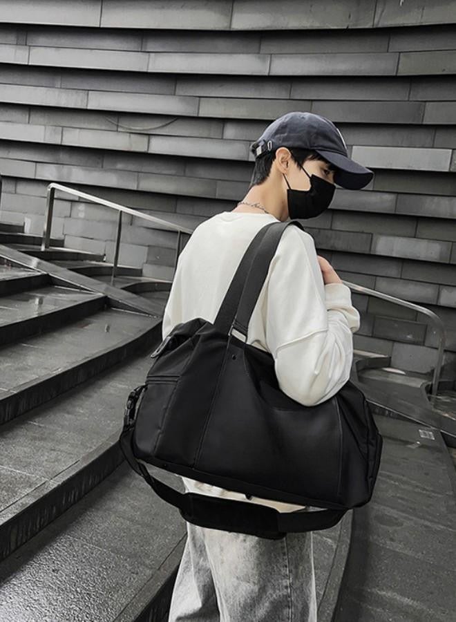 Expandable Travel Duffel Bag for Men Women Water Resistant Gym Handbag Large Capacity Tote Bag with Zipper for Girls Single-Shoulder Sports Bag for Men Fitness Yoga Dry Wet Separation Luggage Bag