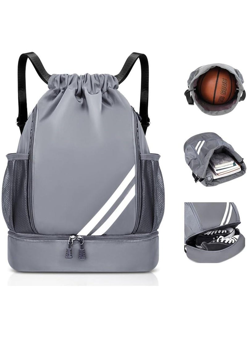 Waterproof Outdoor Lightweight Folding Travel Sports Fitness Bundle Pocket Drawstring Backpack