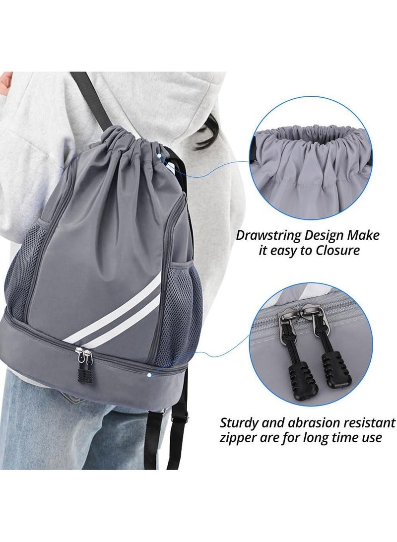 Waterproof Outdoor Lightweight Folding Travel Sports Fitness Bundle Pocket Drawstring Backpack