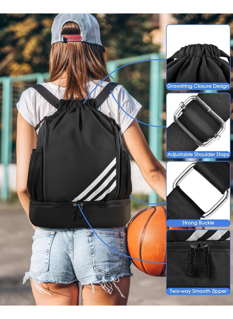 Waterproof Outdoor Lightweight Folding Travel Sports Fitness Bundle Pocket Drawstring Backpack