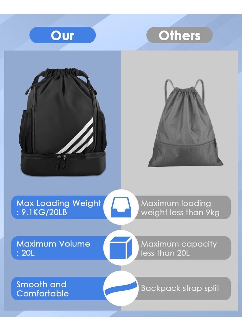 Waterproof Outdoor Lightweight Folding Travel Sports Fitness Bundle Pocket Drawstring Backpack