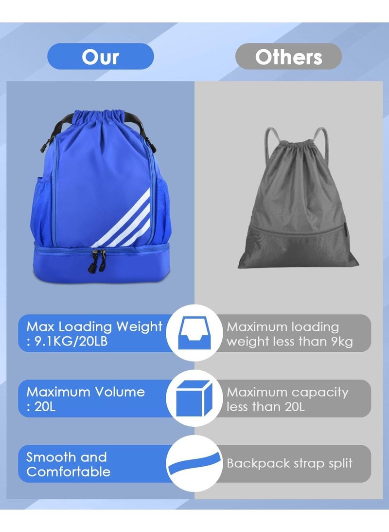 Waterproof Outdoor Lightweight Folding Travel Sports Fitness Bundle Pocket Drawstring Backpack
