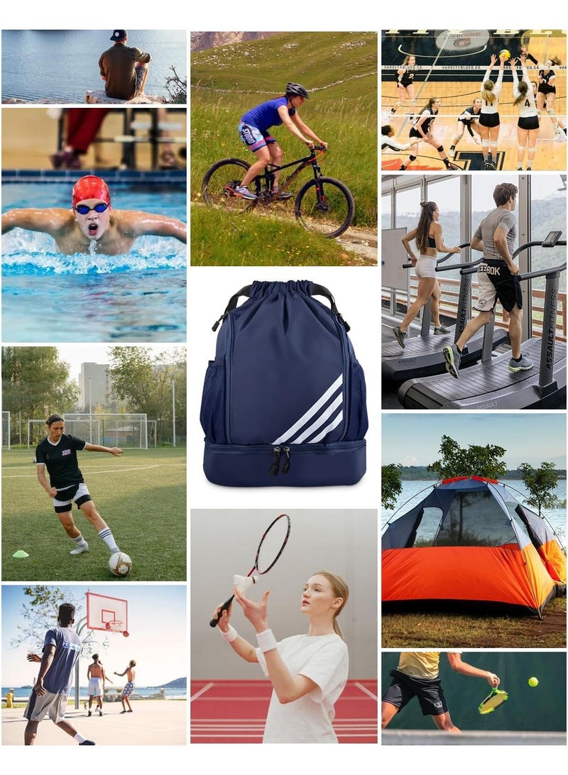 Waterproof Outdoor Lightweight Folding Travel Sports Fitness Bundle Pocket Drawstring Backpack