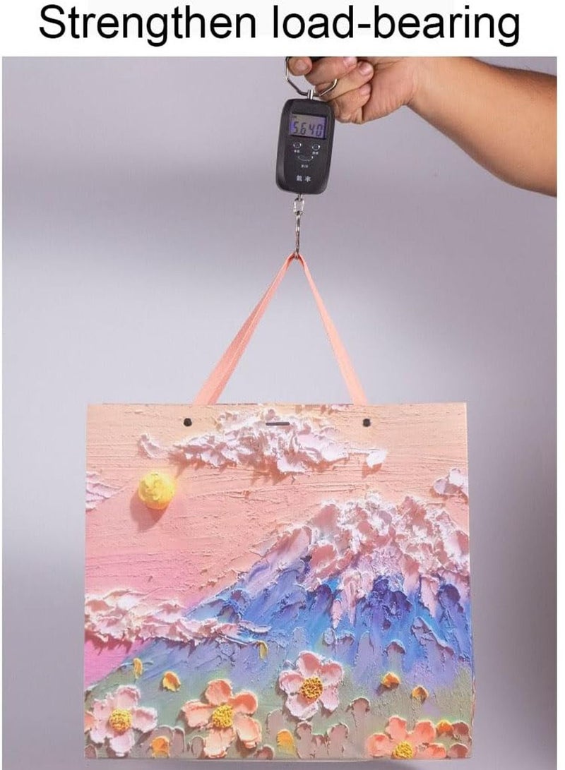 5Pcs Color Gift Bag with Handle for Presents Oil Painting Thick Gift Wrap Paper Bags for any Events