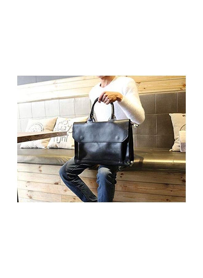 Leather Briefcase Black