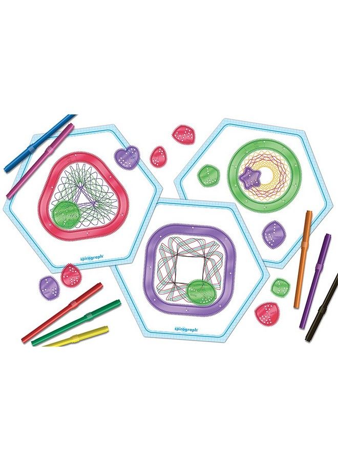 Spirograph Fun Shapes Drawing Art Set Classic Spirograph Gear Play With New Shapes For Ages 8+