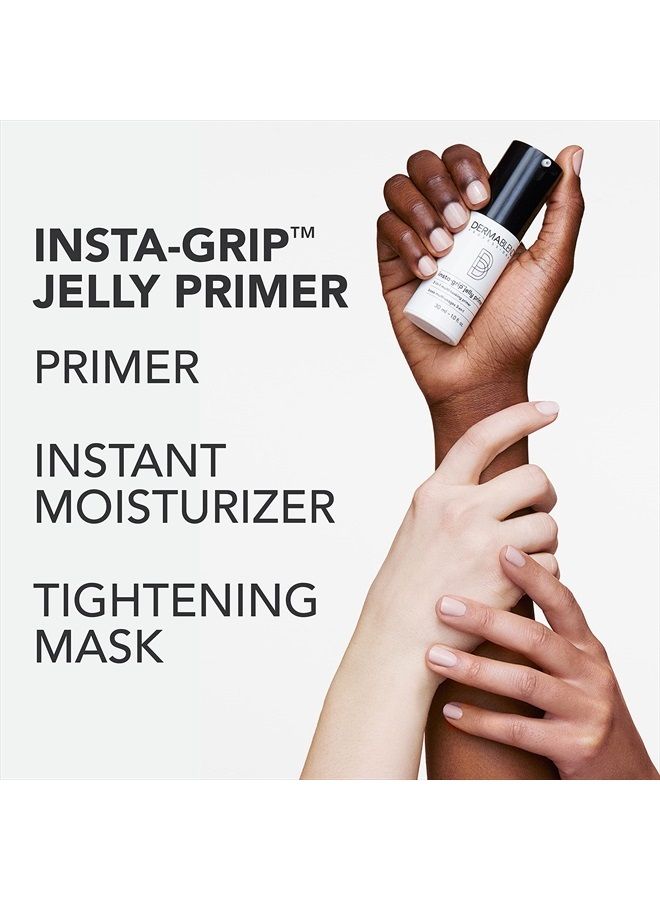 Insta-Grip Jelly Primer Face Makeup, Silicone-Free Face Primer for Dry Skin, Pore Minimizing with 24HR Wear, 1.0 Fl oz