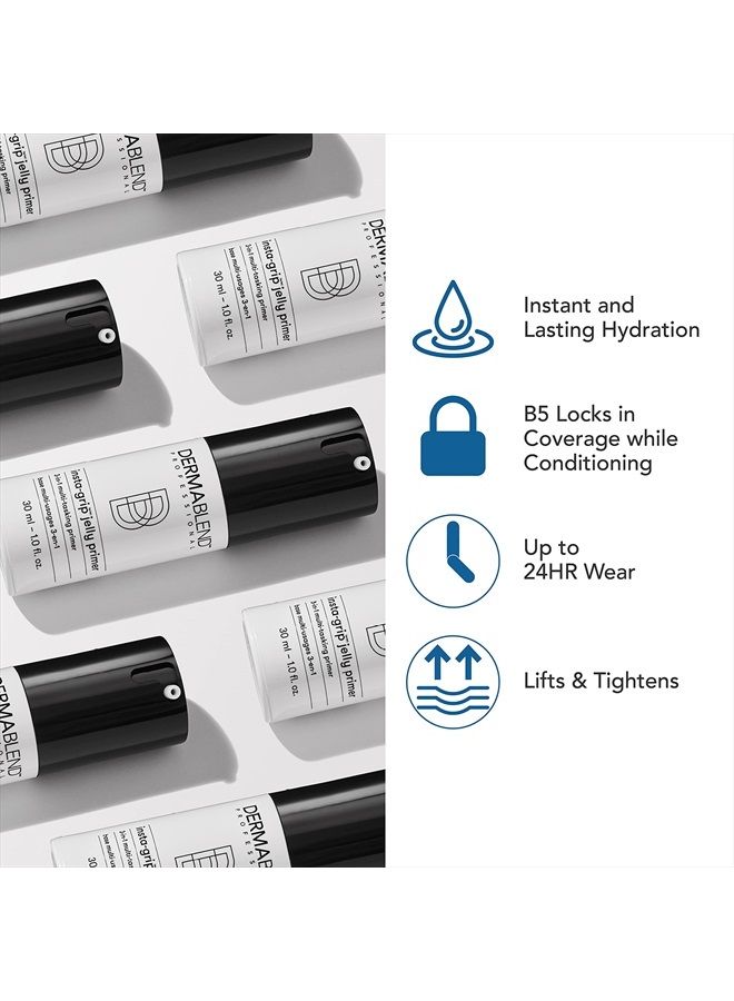 Insta-Grip Jelly Primer Face Makeup, Silicone-Free Face Primer for Dry Skin, Pore Minimizing with 24HR Wear, 1.0 Fl oz
