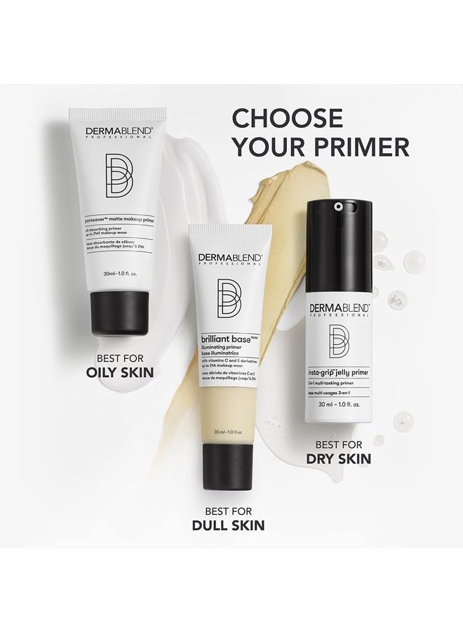 Insta-Grip Jelly Primer Face Makeup, Silicone-Free Face Primer for Dry Skin, Pore Minimizing with 24HR Wear, 1.0 Fl oz