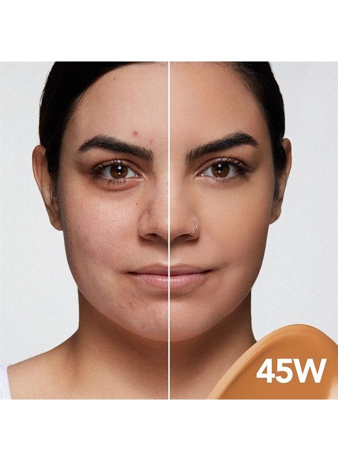 Smooth Liquid Foundation with SPF 25, 45W Honey, 1 Fl. Oz.