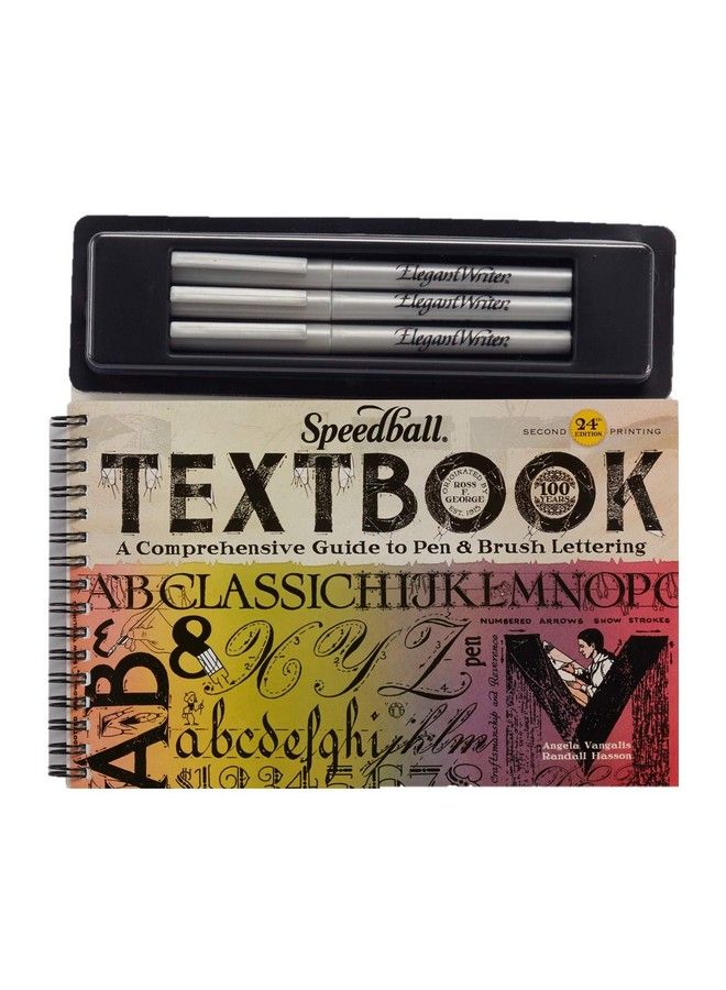 Textbook Project Kit Includes 1.3 Mm 2.0 Mm And 3.0 Mm Elegant Writer Calligraphy Markers Chisel Nib Tip Pens For Drawing Journaling And Scrapbooking