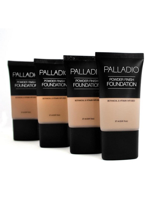 Powder Finish Liquid Foundation, Natural Matte Appearance, Reduces Fine Lines, Covers Large Pores, Hides Imperfections, All Day Wear, Sheer To Medium Coverage, Honey