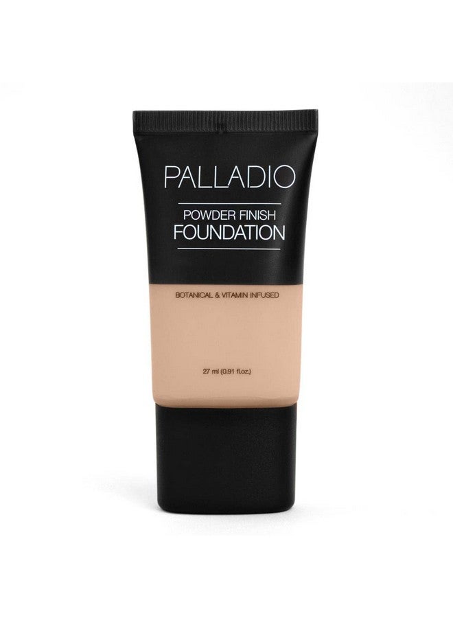 Powder Finish Liquid Foundation, Natural Matte Appearance, Reduces Fine Lines, Covers Large Pores, Hides Imperfections, All Day Wear, Sheer To Medium Coverage, Honey