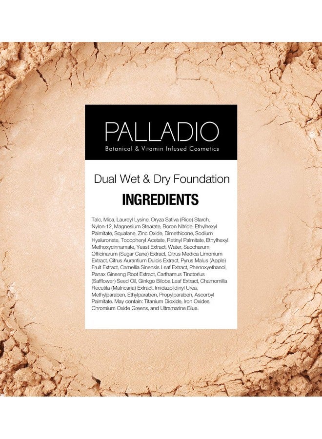 Dual Wet And Dry Foundation Refill Pan With Sponge, Squalane Infused, Apply Wet For Maximum Coverage Or Dry For Light Finishing And Touchup, Minimize Fine Lines, All Day Wear (Laurel Nude)