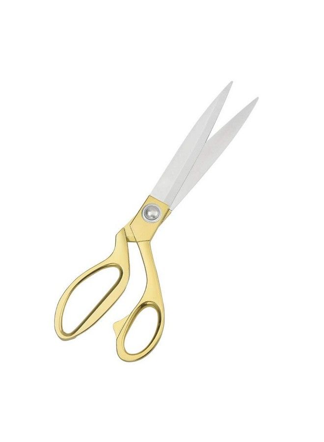 Stainless Steel Sharp Tailor Scissors For Clothing Dressmaking Shears Fabric Craft Cutting Adjustable Kitchen Scissors Gold (8'')