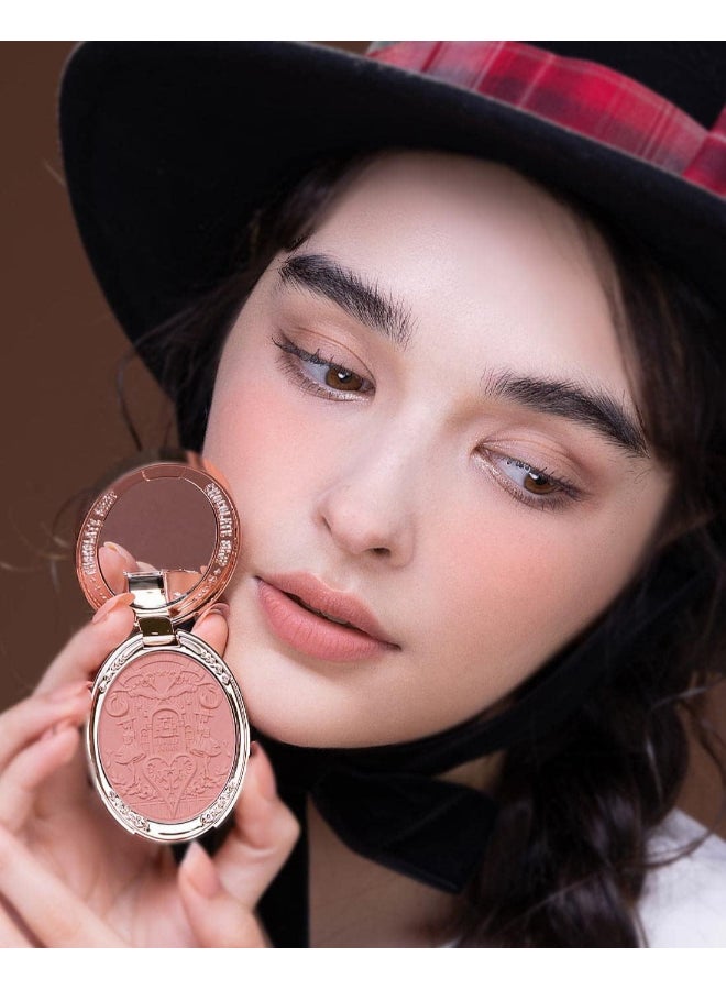 Chocolate Wonder-Shop Embossed Blush 03 Tartan Coat